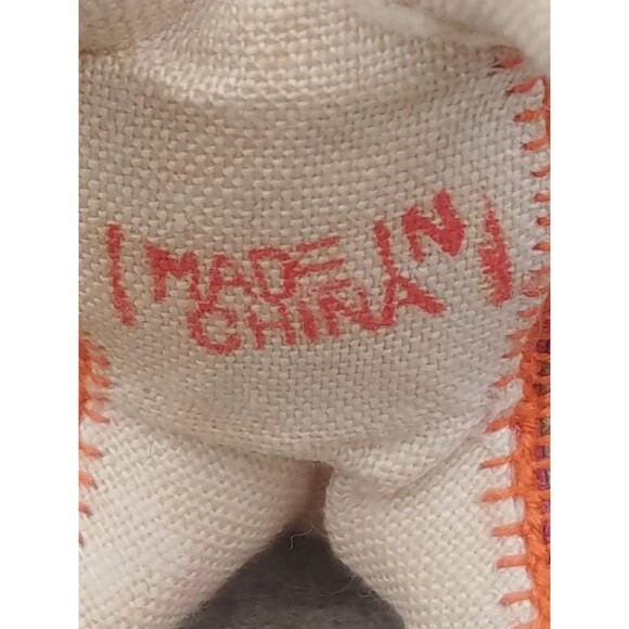 Vintage Miniature Embroidered Silk Stuffed Water Buffalo - Picture 8 of 10